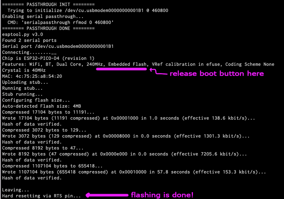 tPro flashing